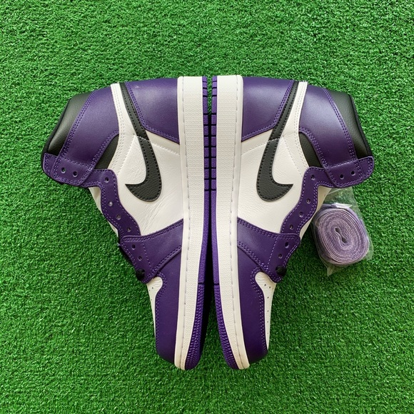 -Edm- 🟣Air Jordan 1 High ‘Court Purple’ (Sz 9.5) - Picture 4 of 10